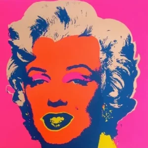 Andy Warhol </br>"Marilyn Orange on pink 11.22"