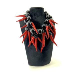 Collana Corni rossi