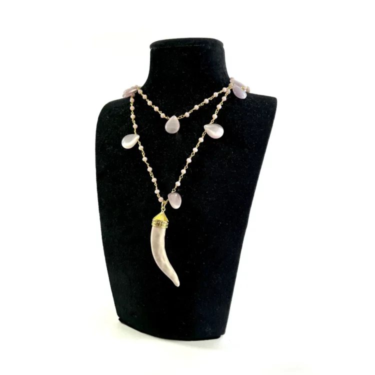 Collana Corno ambra - immagine 2