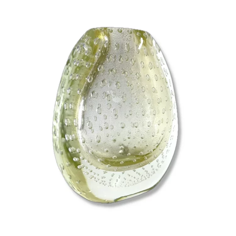 Vaso in vetro Murano color oro - immagine 2