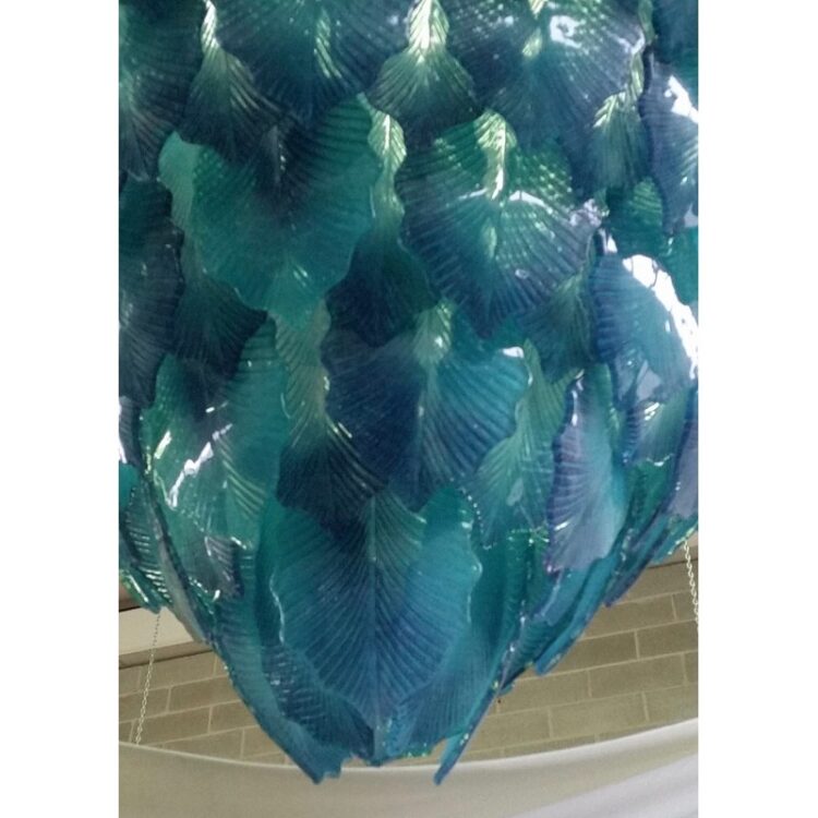 Lampadario a cascata in vetro di Murano - immagine 3