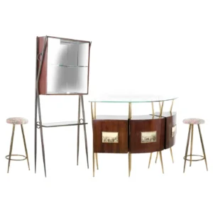 Dry Bar italiano d'epoca nello stile di Gio Ponti